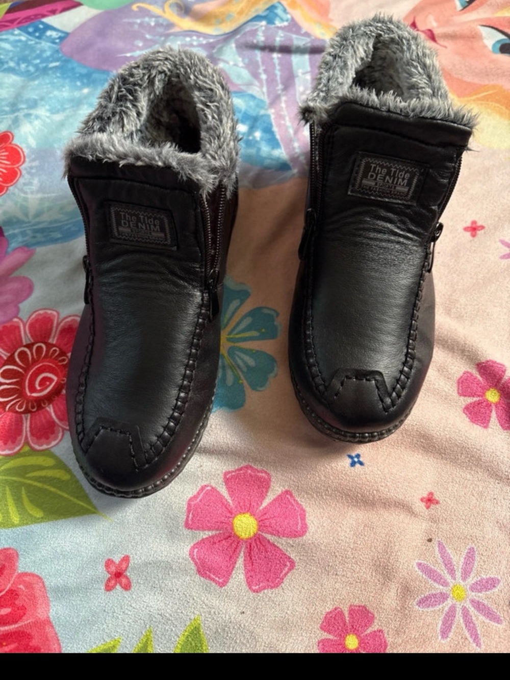 Women Faux-Fur Lined Slip-On Shoes